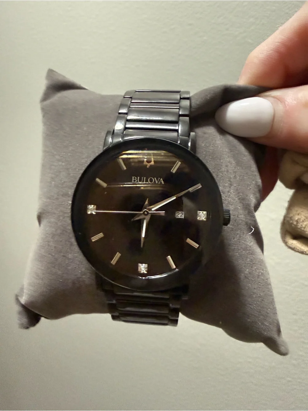 Bulova Futuro Black Stainless Steel Men's Watch